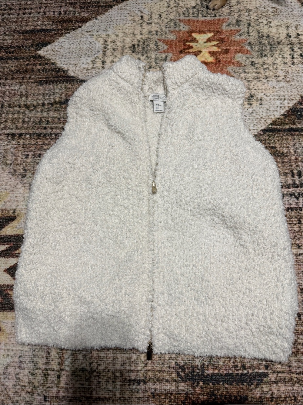 Rachel Zoe Cozy Sherpa Vest - Cream Women’s Jacket With Pockets